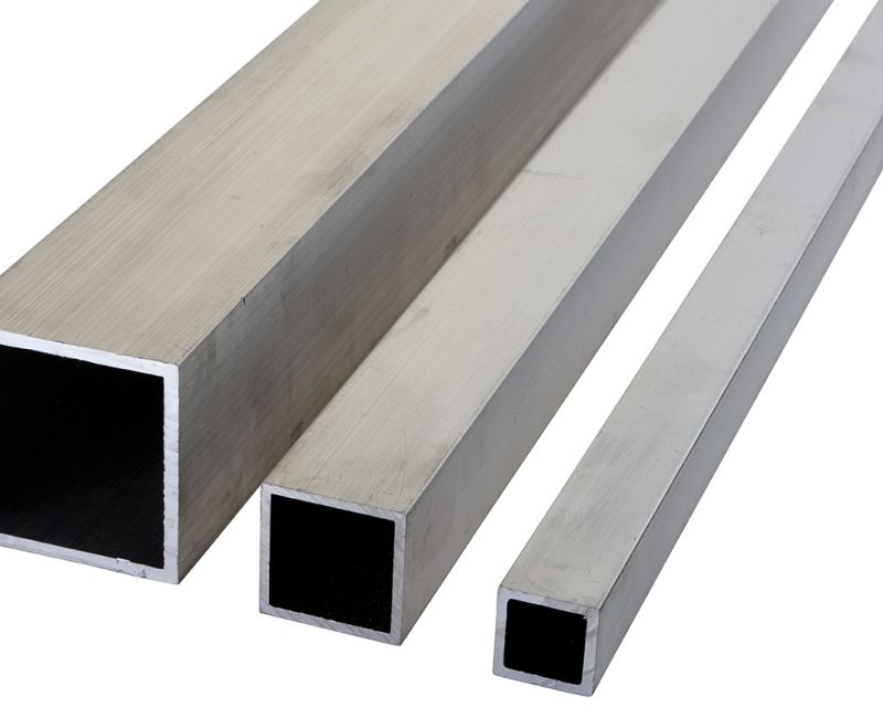 Aluminiumvierkantrohr Al Mg Si 0,5